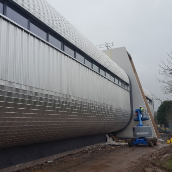 Photograph taken during a site inspection. Additional samples of work for this project are available under 'Agritech Innovation Hub'.