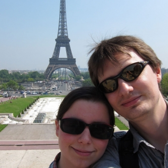 As part of our honeymoon, Stephen and I visited the Eiffel Tower in Paris.