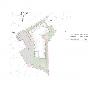 A drawing produced for the Hazel Grove project, using Revit.