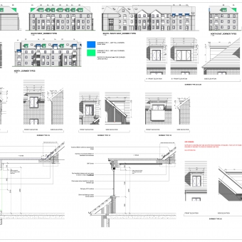 A drawing produced for the Hazel Grove project, using Revit.