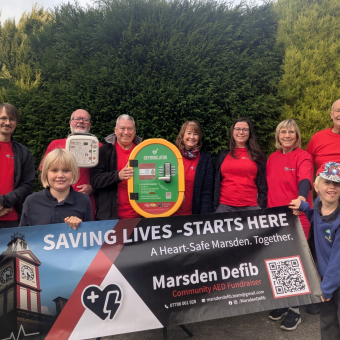 The team @Marsden Defib
